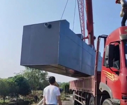 長沙縣安沙鎮30m3/d地埋式一體化汙水處理設備發貨